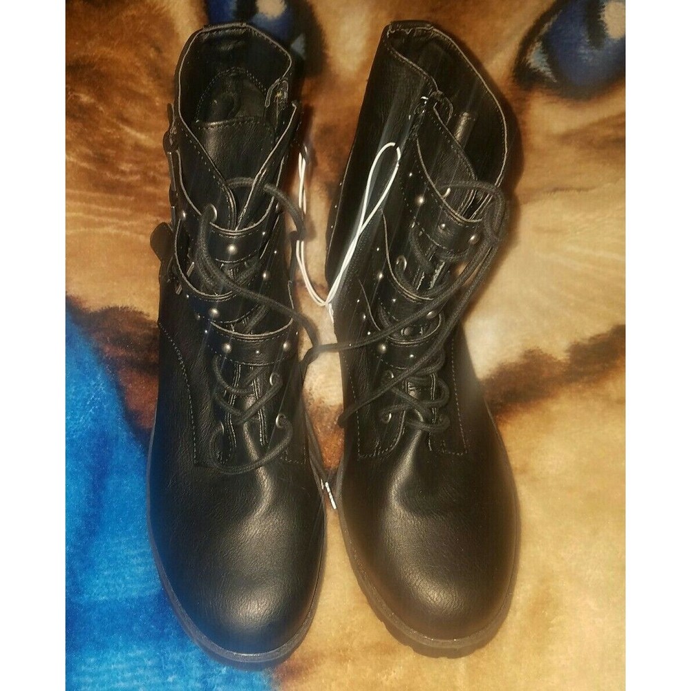 Report Women's Black Lace Up Boots size 9